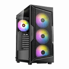 Gabinete Antec Ax61 Elite Media Torre, Ventana Cristal, 4x Ventiladores Argb, Negro