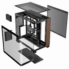 Gabinete Antec C8 Curve Wood, Full Tower, Ventana Curva Vidrio, Compatible Btc, Madera