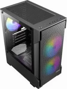 Gabinete Antec Vx100m Argb, Mini Tower, Micro Atx, Itx, 3x Ventiladores Argb 120mm, Negro Open Box