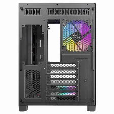 Gabinete Antec C5 Curve Argb. Midi Tower, 4x Ventilador 120 Mm, Compatible Btc, Negro