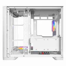 Gabinete Antec C5 Curve Argb. Midi Tower, 4x Ventilador 120 Mm, Compatible Btc, Blanco