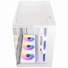 Gabinete Antec Cx Mirror, Mid Tower, Vista Panoramica, 7x Ventiladores, Blanco