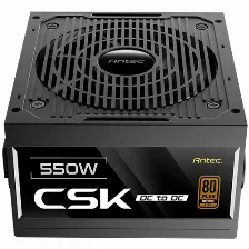 Fuente De Poder Antec Csk 550w, 80 Plus Bronze, Negro