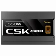 Fuente De Poder Antec Csk 550w, 80 Plus Bronze, Negro