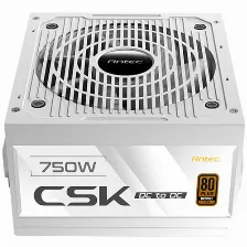 Fuente De Poder Antec Csk750 Dc, 750w , 80 Plus Bronze, Pcie 5.1, Blanco