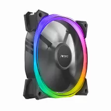 Kit 3 Ventiladores Antec Fusion 120 Argb, 120mm, Incluye Controlador, Negro