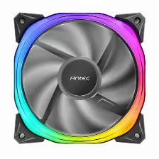 Kit 3 Ventiladores Antec Fusion 120 Argb, 120mm, Incluye Controlador, Negro