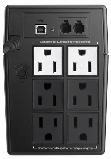 No Break Koblenz 5516 Usb/r 0.55 Kva / 330 W, 320 J, 6 Salidas Ac, Negro