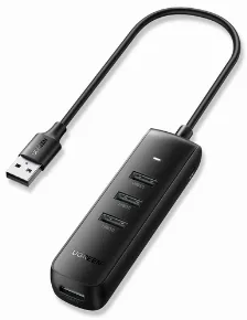 Hub Ugreen, Interfaz Usb-a 3.2, 4x Usb-a 3.1, 1x Usb-c, Velocidad 5000 Mbit/s, Negro