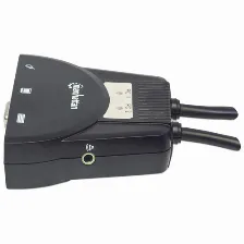 Mini Switch Kvm Manhattan Usb Controla 2 Pcs, Incluye Cables