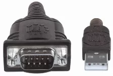 Cable Manhattan Usb Macho - Db9 Macho, 1.8 Metros, (151849) Plata