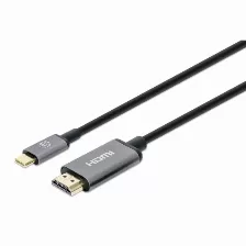 Cable Adaptador Manhattan, Mh Usb-c To Hdmi, 2m 4k@60hz