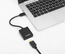 Adaptador Video Manhattan Convertidor De Usb-a A Hdmi 1080p, Ce Fcc Rohs Reach Ukca, Negro, Plástico, Windows 10, Windows 11, Windows 7, Windows 8.1, Macos, 45 Mm