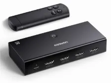Switch De Video Ugreen, 3 Entradas Hdmi, 1 Salida Hdmi, 1920x1200, 4k, 60hz, Negro