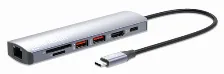 Estaciã“n Docking, Manhattan, 153966, Usb-c Con Lector De Tarjetas, 7 En 1