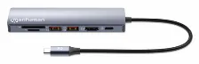 Estaciã“n Docking, Manhattan, 153966, Usb-c Con Lector De Tarjetas, 7 En 1