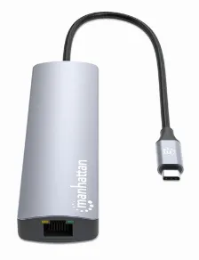 Estaciã“n Docking, Manhattan, 153966, Usb-c Con Lector De Tarjetas, 7 En 1