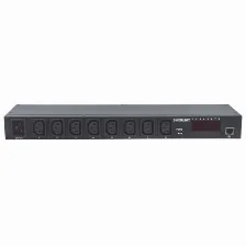 Sistema De Alimentacion Intellinet 8 Salidas Ac, Conector Acoplador C20, 50 - 60 Hz, Máxima Corriente 20 A, Color Negro