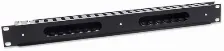 Organizador De Cables Horizontal Intellinet 19pulg, 1u, Metal, Negro