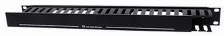 Organizador De Cables Horizontal Intellinet 19pulg, 1u, Metal, Negro