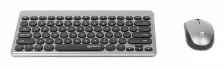 Teclado Inalámbrico Manhattan 10 M, Teclado Numérico, Negro, Plata