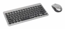 Teclado Inalámbrico Manhattan 10 M, Teclado Numérico, Negro, Plata
