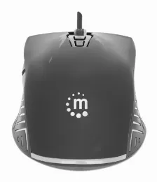 Mouse Optico Manhattan Gaming Rgb, 7 Botones, 7200 Dpi Ajustable, Interfaz Usb Tipo A, Color Negro, (190220)