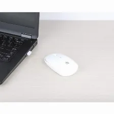 Mouse Optico Manhattan Mw3050, Inalambrico, Usb, 3 Botones, 1200 Dpi, Color Blanco
