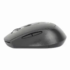 Mouse Manhattan 190343 óptico, 6 Botones, 1600 Dpi, Rf Inalámbrico, 10 M, Negro