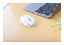 Mouse Manhattan óptico, 6 Botones, 1600 Dpi, Rf Inalámbrico, 10 M, Blanco