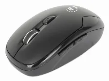 Mouse Manhattan óptico, 6 Botones, 1600 Dpi, Rf Inalámbrico, 10 M, Negro