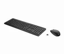 Kit Teclado Y Mouse Hp 235, Inalambrico, 1600 Dpi, Negro
