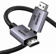 Cable Ugreen Hdmi 2.1 Macho A Macho, 8k, 60hz, 48 Gbit/s, 2 Metros, Negro/gris