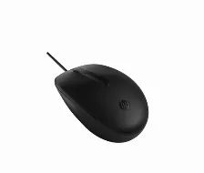 Mouse Hp Mouse Laser 128 Con Cable Laser, 3 Botones, 1200 Dpi, Interfaz Usb Tipo A, Color Negro