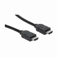 Cable Manhattan Hdmi, 3 Metros, 4k, 30hz, 3d, Blindado, Negro