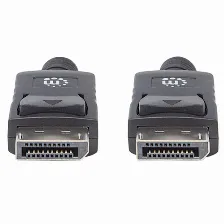 Cable Manhattan Displayport Macho A Macho, 60hz, 1.3 Metro, Negro