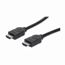 Cable Manhattan Hdmi, 3d, Blindado, 22.5 Metros, Negro