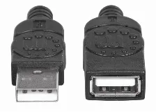Cable Extension Usb Manhattan A Macho-a Hembra, 480 Mbit/s, 1 Metro, Negro