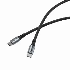 Cable Usb-c Verbatim Sync, Carga Ultra Rapida 100w, Usb-c A Usb-c, 480 Mbps, 1.2 Metros, Nylon Trenzado Ultra Resistente, Negro