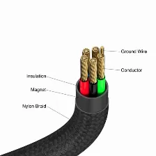 Cable Usb Magnetico Verbatim, Usb-c A Usb-c, 100w, 480mbps, 120cm, Negro
