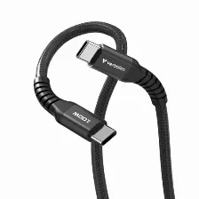 Cable Usb Magnetico Verbatim, Usb-c A Usb-c, 100w, 480mbps, 120cm, Negro