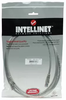 Patchcord Intellinet Cable De Red, Cat5e, Utp Cat5e, 7.5 M, U/utp (utp), Gris