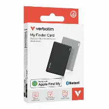 Rastreadores Y Localizadores Verbatim, Resistente Al Polvo/agua, Ip66, 1440h, Apple Find, Gris/negro