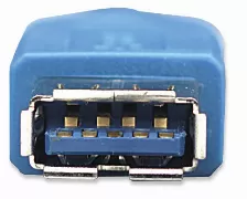 Extensor Manhattan 322447 3 M, Usb A A Usb A, Macho/hembra, 5000 Mbit/s, Azul