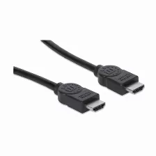 Cable Manhattan Hdmi Ethernet Hec, 15mts, Arc, 3d, 4k, 30hz, Blindado, Negro
