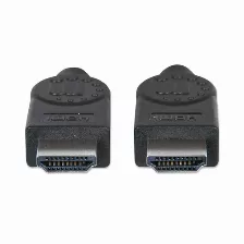 Cable Manhattan Hdmi Ethernet Hec, 15mts, Arc, 3d, 4k, 30hz, Blindado, Negro