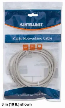 Cable De Red Intellinet Cat6, Utp, Rj-45, Cca, 3m, Gris