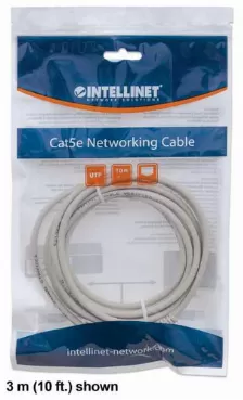 Cable De Red Intellinet Cat6, Utp, Rj-45, Cca, 1.5m, Gris