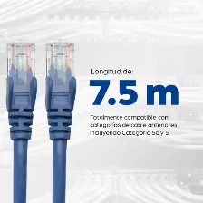 Patchcord Intellinet Cable De Red, Cat6, Utp Cat6, 7.5 M, U/utp (utp), Azul