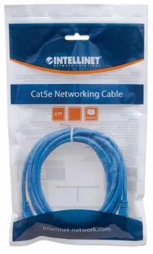 Cable De Red Intellinet Cat6, Utp, Rj-45, Cca, 5m, Azul